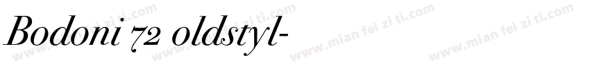 Bodoni 72 oldstyl字体转换